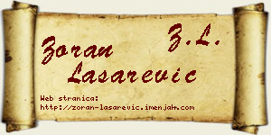 Zoran Lašarević vizit kartica